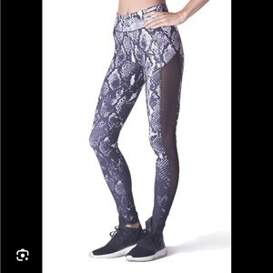 MICHI Stardust Snake Python Print full length leggings
